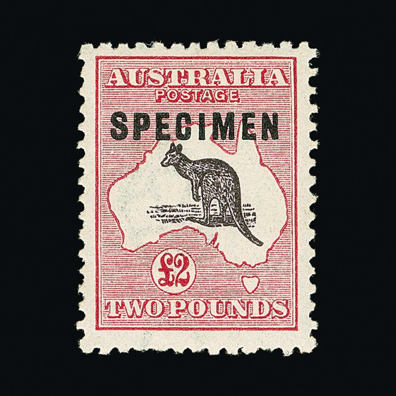 sound 2 different Australia Sc 46 97 used 1915 2½p & 1929 9p Kangaroos 