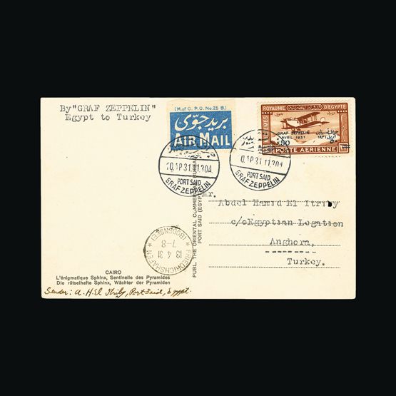 Lot 195 - General Zeppelins/Airships - Universal Philatelic Auctions Sale #57 Lot 195 - General Zeppelins/Airships - Universal Philatelic Auctions Sale #57
