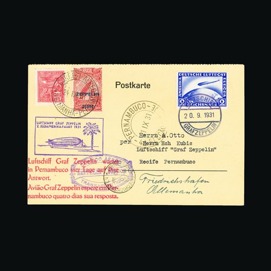 Lot 198 - General Zeppelins/Airships - Universal Philatelic Auctions Sale #57 Lot 198 - General Zeppelins/Airships - Universal Philatelic Auctions Sale #57