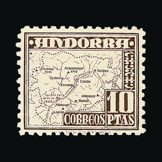 Lot 446 - Andorra spanish post offices - Universal Philatelic Auctions Sale #57 Lot 446 - Andorra spanish post offices - Universal Philatelic Auctions Sale #57