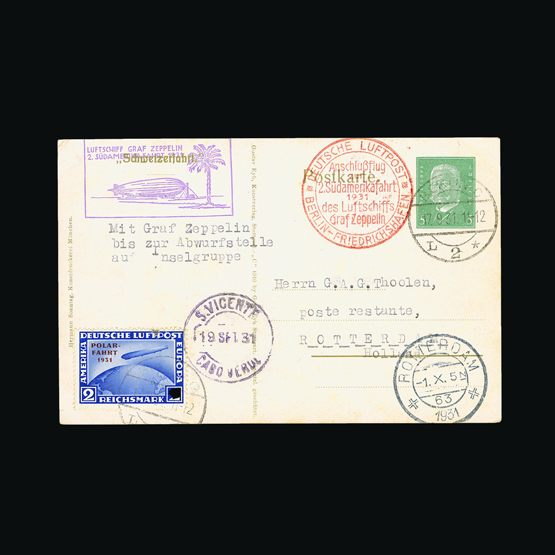 Lot 137 - General Zeppelins/Airships - Universal Philatelic Auctions Sale #58 Lot 137 - General Zeppelins/Airships - Universal Philatelic Auctions Sale #58