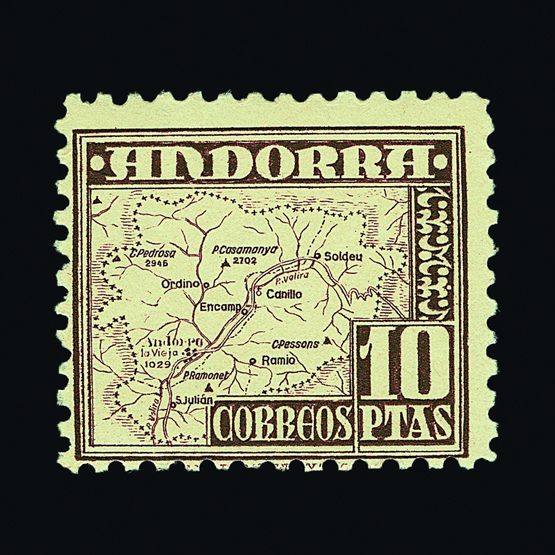 Lot 249 - Andorra spanish post offices -  Universal Philatelic Auctions Sale #59