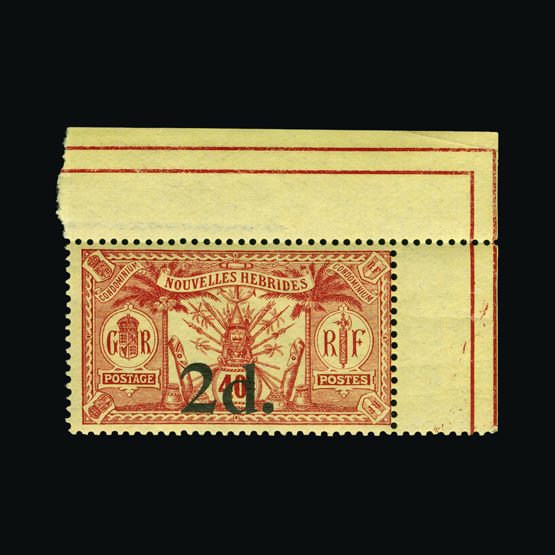 Lot 14868 - new hebrides 1920-21 -  Universal Philatelic Auctions Sale #64