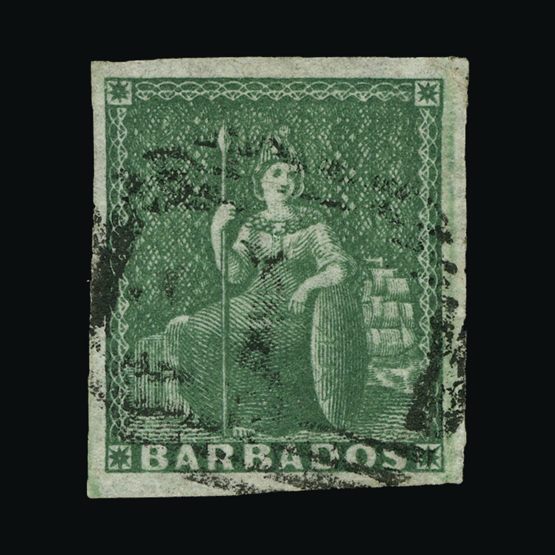 Lot 1573 - barbados 1855-58 -  Universal Philatelic Auctions Sale #64