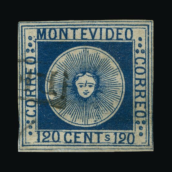 Lot 20706 - Uruguay 1858 -  Universal Philatelic Auctions Sale #64