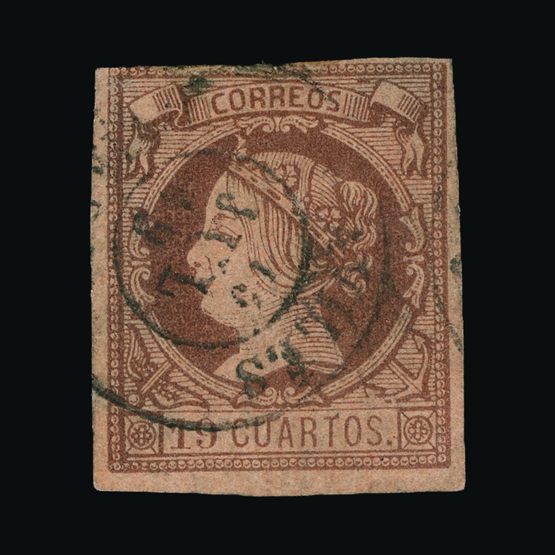 Lot 22098 - Spain 1860-61 -  Universal Philatelic Auctions Sale #64