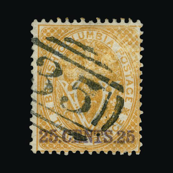 Lot 4080 - Canada - British Columbia and Vancouver Island 1869 -  Universal Philatelic Auctions Sale #64