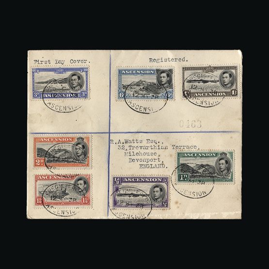 Lot 616 - Ascension 1938 - Universal Philatelic Auctions Sale #64 Lot 616 - Ascension 1938 - Universal Philatelic Auctions Sale #64