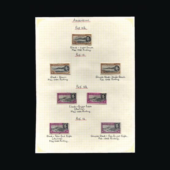 Lot 630 - Ascension 1938-53 - Universal Philatelic Auctions Sale #64 Lot 630 - Ascension 1938-53 - Universal Philatelic Auctions Sale #64