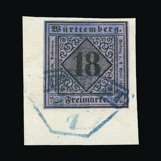 Lot 6687 - GERMAN STATES - WURTTEMBERG 1851-52 - Universal Philatelic Auctions Sale #64 Lot 6687 - GERMAN STATES - WURTTEMBERG 1851-52 - Universal Philatelic Auctions Sale #64