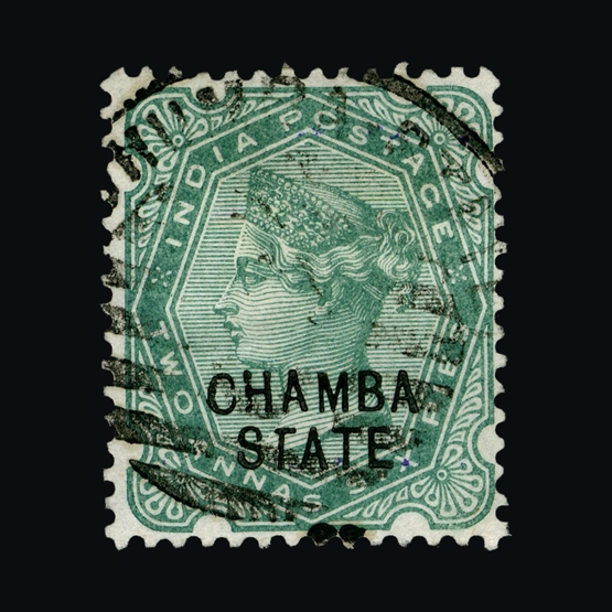 Lot 11112 - India - States - Chamba 1887-95 - Universal Philatelic Auctions Sale #65 Lot 11112 - India - States - Chamba 1887-95 - Universal Philatelic Auctions Sale #65