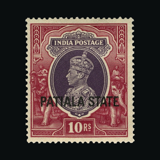 Lot 11245 - India - States - Patiala 1937-8 -  Universal Philatelic Auctions Sale #65