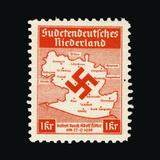 Lot 6653 - Germany - Occupation of Sudetenland 1938 -  Universal Philatelic Auctions Sale #66