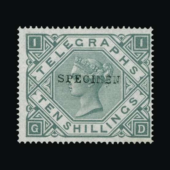 Lot 10016 - Great Britain - Telegraphs 1876 -  Universal Philatelic Auctions Sale #67