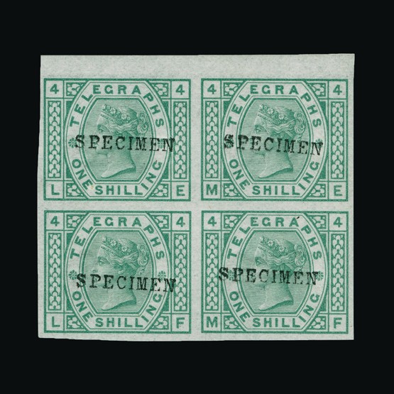 Lot 10024 - Great Britain - Telegraphs 1876 -  Universal Philatelic Auctions Sale #67