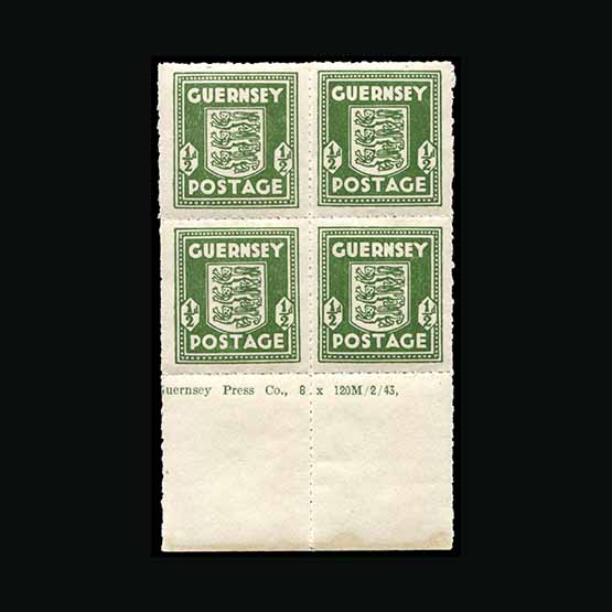 Lot 10079 - Great Britain - Channel Islands - Guernsey 1941-44 -  Universal Philatelic Auctions Sale #67
