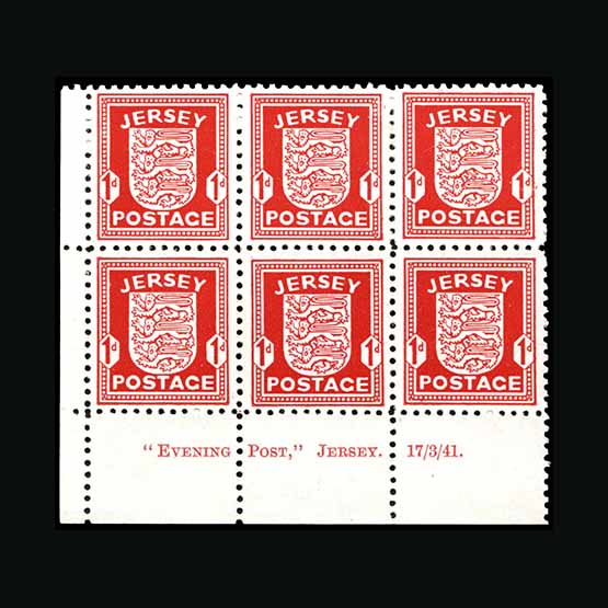Lot 10116 - Great Britain - Channel Islands - Jersey 1941-43 - Universal Philatelic Auctions Sale #67 Lot 10116 - Great Britain - Channel Islands - Jersey 1941-43 - Universal Philatelic Auctions Sale #67
