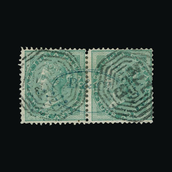 Lot 14300 - Malaya - Straits Settlements - India - Used in Singapore 1865 - Universal Philatelic Auctions Sale #67 Lot 14300 - Malaya - Straits Settlements - India - Used in Singapore 1865 - Universal Philatelic Auctions Sale #67