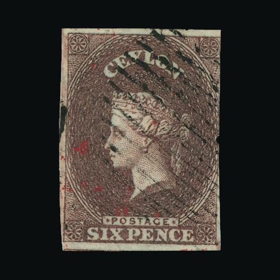 Lot 3756 - Ceylon 1857 -  Universal Philatelic Auctions Sale #67