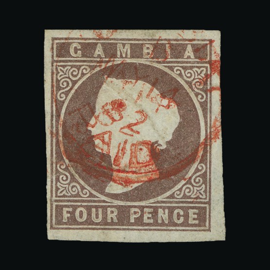 Lot 6207 - gambia 1874 -  Universal Philatelic Auctions Sale #67