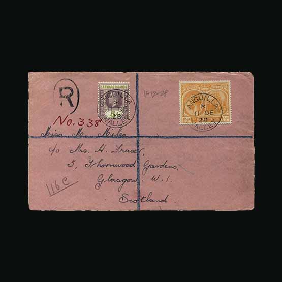 Lot 242 - anguilla 1928 -  Universal Philatelic Auctions Sale #69