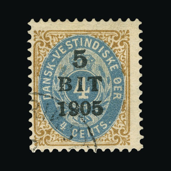Lot 3807 - danish west indies 1905 (June) -  Universal Philatelic Auctions Sale #69