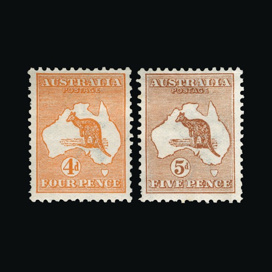 Lot 556 - Australia 1913-14 -  Universal Philatelic Auctions Sale #69