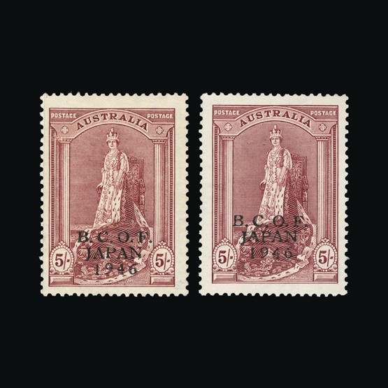 Lot 777 - Australia - BCOF 1946-47 - Universal Philatelic Auctions Sale #69 Lot 777 - Australia - BCOF 1946-47 - Universal Philatelic Auctions Sale #69