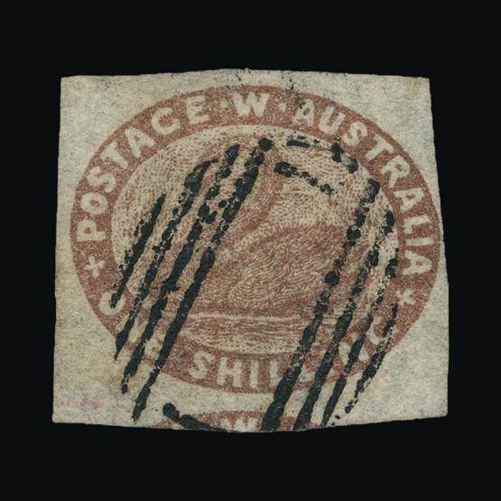 Lot 872 - Australia - States - Western Australia 1854-55 -  Universal Philatelic Auctions Sale #69