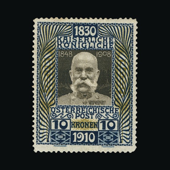 Lot 908 - Austria 1910 - Universal Philatelic Auctions Sale #69 Lot 908 - Austria 1910 - Universal Philatelic Auctions Sale #69