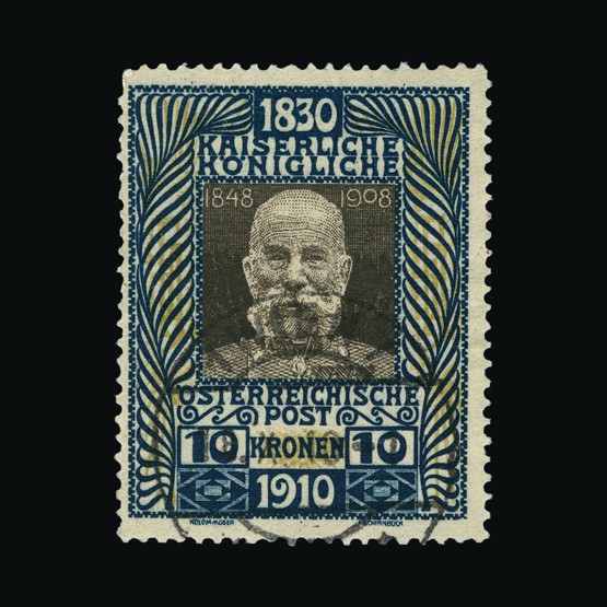 Lot 910 - Austria 1910 - Universal Philatelic Auctions Sale #69 Lot 910 - Austria 1910 - Universal Philatelic Auctions Sale #69