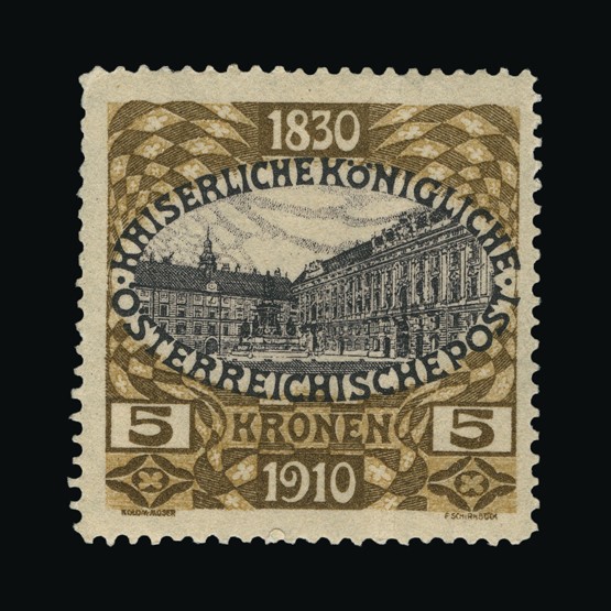 Lot 911 - Austria 1910 - Universal Philatelic Auctions Sale #69 Lot 911 - Austria 1910 - Universal Philatelic Auctions Sale #69