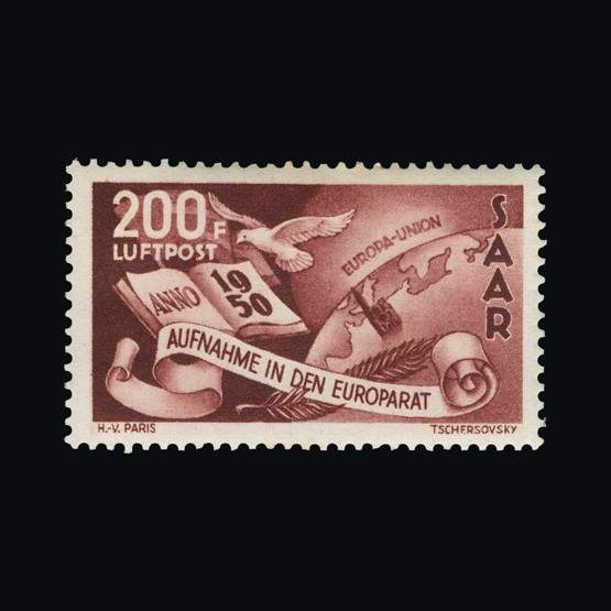 Lot 6405 - germany - saar 1950 - Universal Philatelic Auctions Sale #70 Lot 6405 - germany - saar 1950 - Universal Philatelic Auctions Sale #70