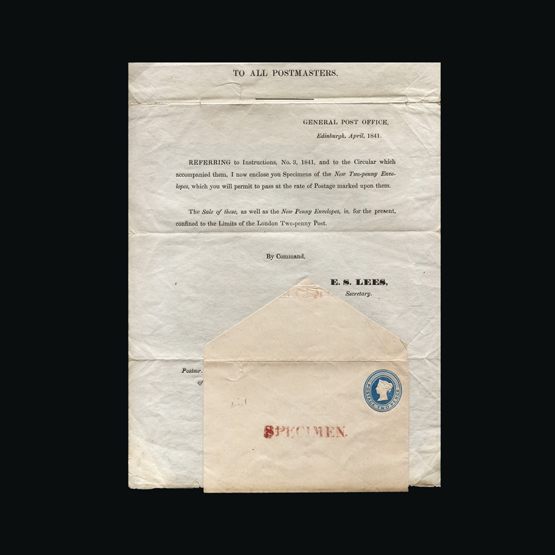 Lot 10904 - Great Britain - Postal Stationery 1841 -  Universal Philatelic Auctions Sale #71