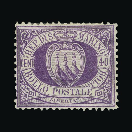 Lot 17903 - San Marino 1877 -  Universal Philatelic Auctions Sale #71