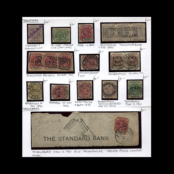 Lot 19462 - transvaal 1880-1912 -  Universal Philatelic Auctions Sale #71