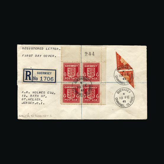Lot 11073 - Great Britain - Channel Islands - Guernsey 1941 -  Universal Philatelic Auctions Sale #72