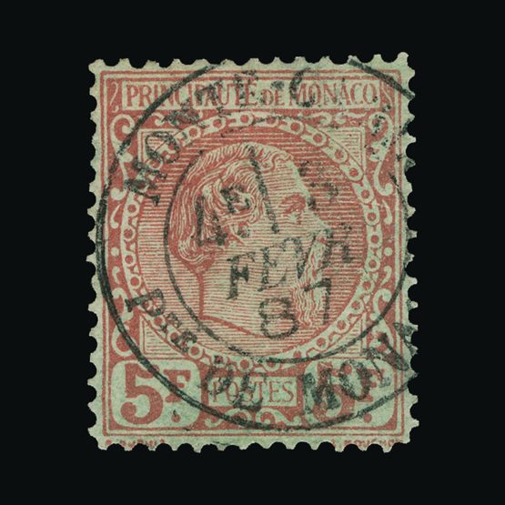 Lot 15021 - Monaco 1885 -  Universal Philatelic Auctions Sale #72