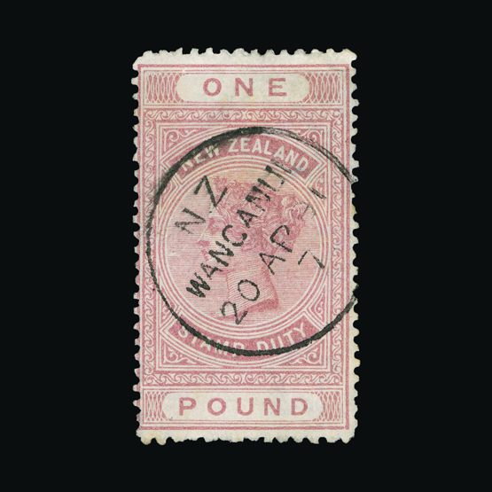 Lot 16077 - New Zealand - Postal Fiscals 1888 -  Universal Philatelic Auctions Sale #72