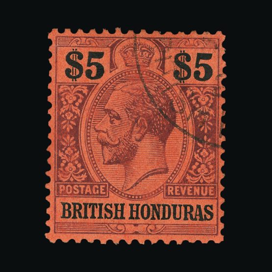 Lot 21381 - british honduras 1913-21 -  Universal Philatelic Auctions Sale #72