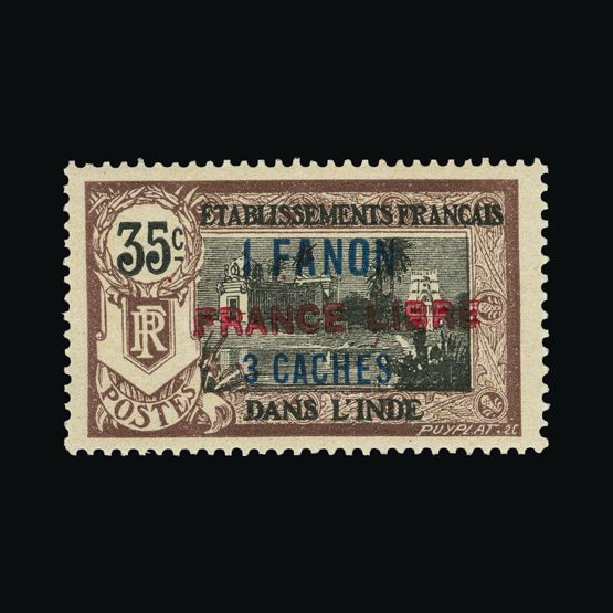 Lot 6202 - France - Colonies - Indian Settlements 1941 -  Universal Philatelic Auctions Sale #72