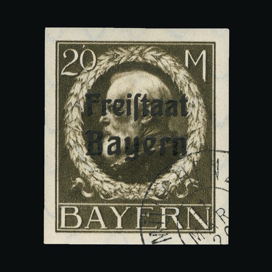 Lot 6650 - german states - bavaria 1919-20 - Universal Philatelic Auctions Sale #72 Lot 6650 - german states - bavaria 1919-20 - Universal Philatelic Auctions Sale #72