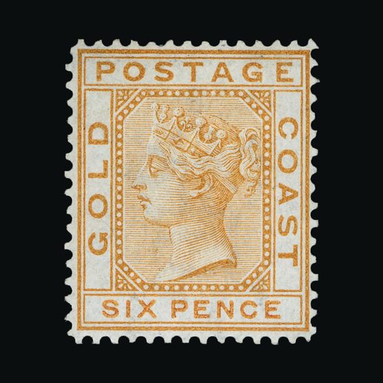 Lot 7301 - gold coast 1876-84 -  Universal Philatelic Auctions Sale #72