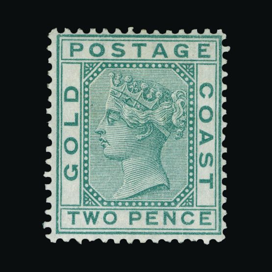 Lot 7302 - gold coast 1876-84 -  Universal Philatelic Auctions Sale #72