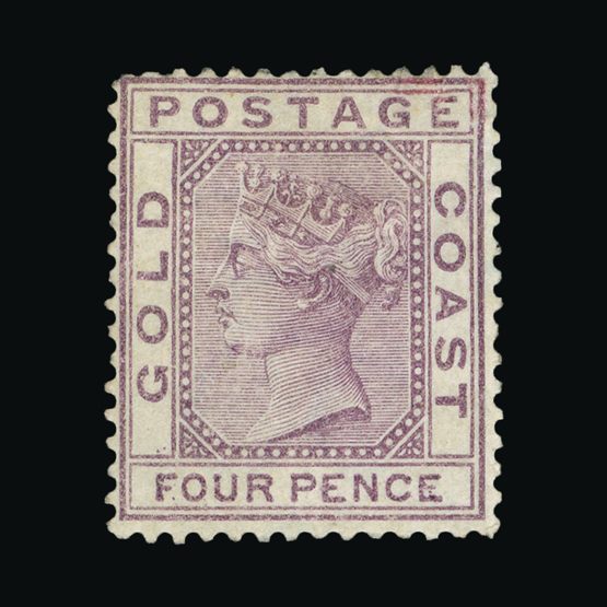 Lot 7307 - gold coast 1876-84 -  Universal Philatelic Auctions Sale #72