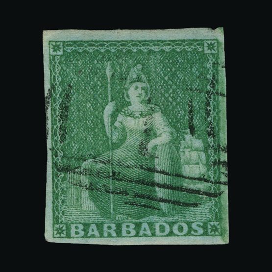 Lot 1662 - barbados 1852-55 -  Universal Philatelic Auctions Sale #73