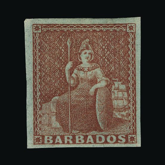 Lot 1664 - barbados 1852-55 -  Universal Philatelic Auctions Sale #73