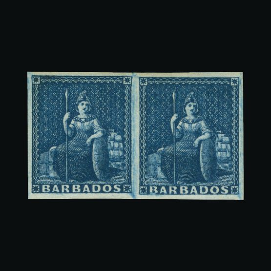 Lot 1671 - barbados 1855-58 -  Universal Philatelic Auctions Sale #73