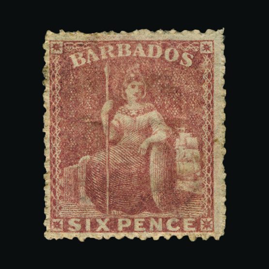 Lot 1674 - barbados 1861 -  Universal Philatelic Auctions Sale #73