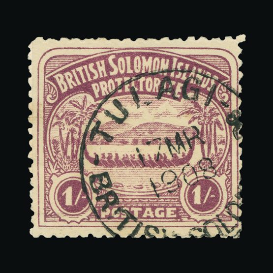 Lot 2970 - british solomon islands 1907 -  Universal Philatelic Auctions Sale #73